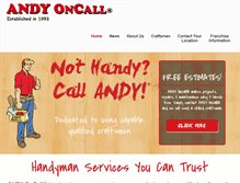 Tablet Screenshot of andyoncall.com
